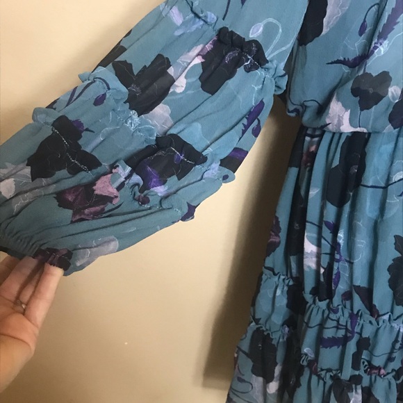 C5 SAM & LAVI Flowing Floral w/ Ruffles S - Picture 6 of 8